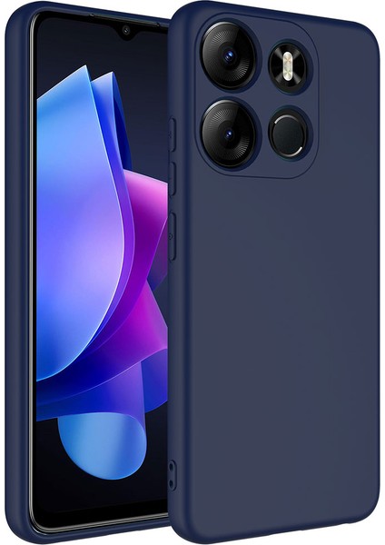 Tecno Spark Go 2023 Kılıf Tknc Mara Laaakan Kapak-Lacivert