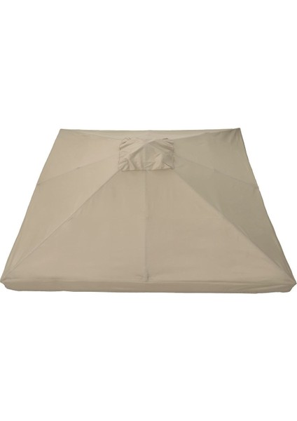 Koyu Gri-Bej 300X300 cm Çardak Tentesi, Şık ve Dayanıklı Koruma Çözümü