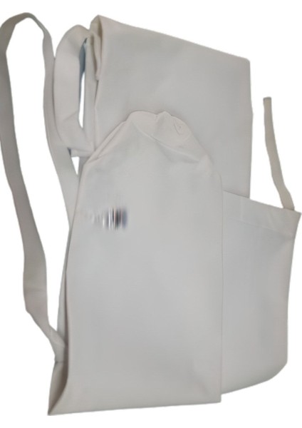 Beyaz Plaj Şemsiyesi Taşıma Kılıfı, Silinebilir, Dış Mekan Kumaşı