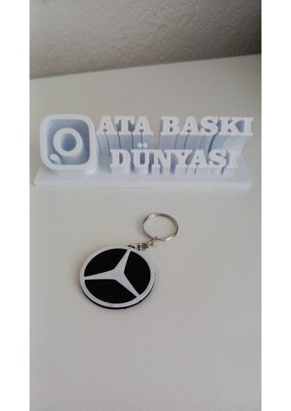 3D Mercedes Logo Anahtarlık