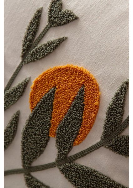 Comfort Punch Desenli Kırlent Kılıfı Kare Dekoratif Bohem Nakışlı Koltuk Yastık Kılıfı Panç 45X45 fırsatları