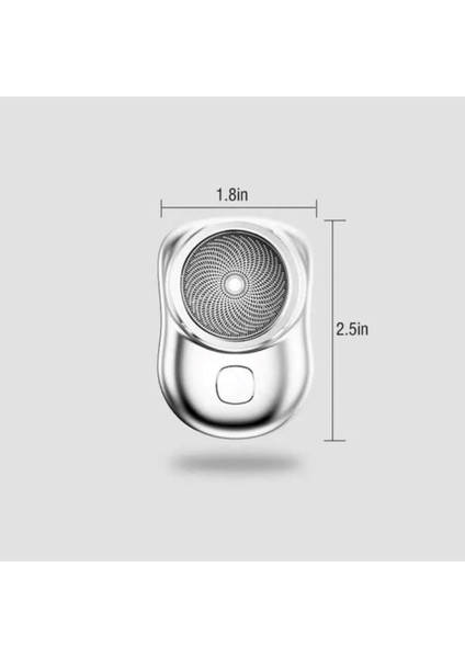 Mini Taşınabilir Tıraş Makinesi, Islak ve Kuru Kullanım, Seyahat Dostu, Gri-Mavi indirimleri