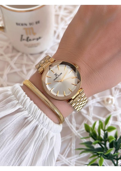 Çelik Kordon 3 Atm Suya Dayanıklı Özel Tasarım Kadın Kol Saat+Bileklik VS.BLKT.0489 fiyatları