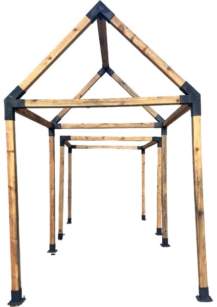 Siyah Bağlantı Elemanları Seti, Pergola, Çardak ve Garaj Için Uyumlu fırsatları
