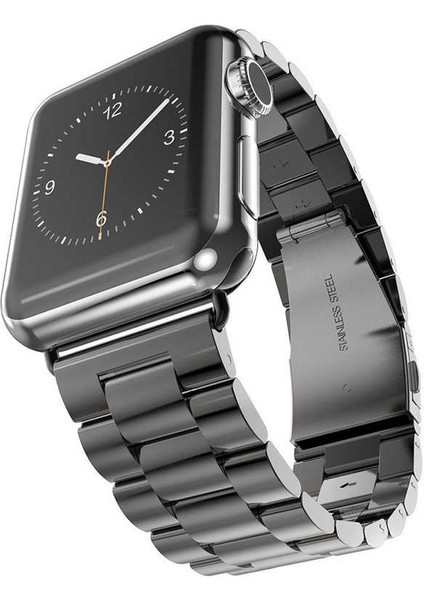 Watch 44MM Uyumlu Krd-04 Metal Kordon Tknc - Siyah