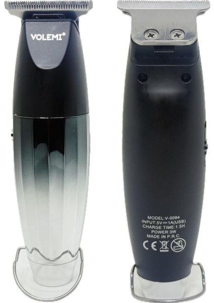 Şarj Göstergeli Sakal ve Vücut Lazer Öncesi Kişisel Bakım Aleti Siyah