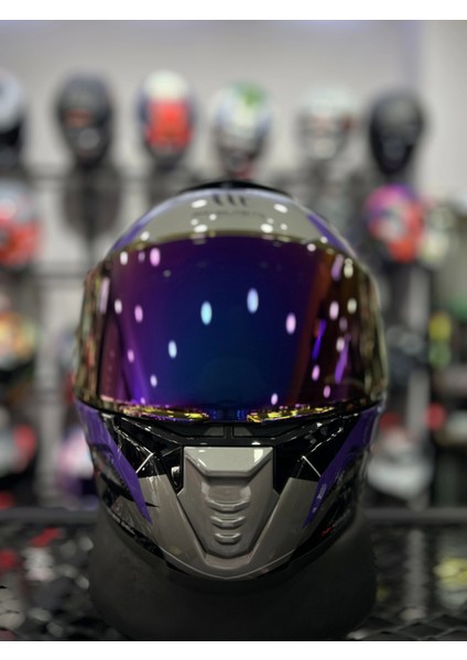 Helmets Thunder 4 Valiant Iridyum Vizörlü (+1 Şeffaf Vizör) modelleri