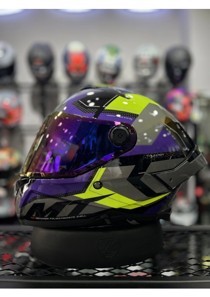 Helmets Thunder 4 Valiant Iridyum Vizörlü (+1 Şeffaf Vizör) indirimleri