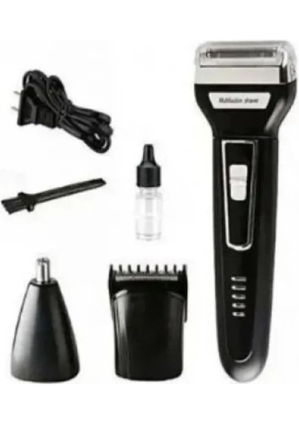 Şarjlı Fonksiyonlu Sakal ve Burun Kılı Alma Seti, Siyah, 3 Başlık fiyatları