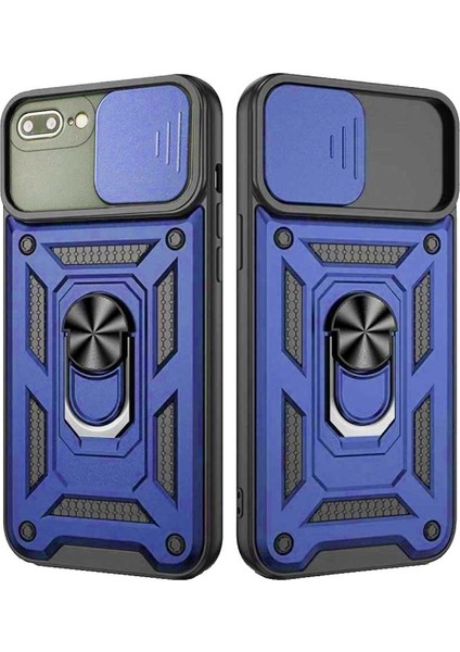 Apple iPhone 7 Plus / 8 Plus Uyumlu Kızaklı Kamera Korumalı Tank Kılıf