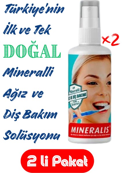 Mineralis Ağız ve Diş Bakım Suyu 150 Ml x 2 Li Paket
