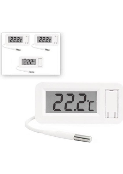 3 Adet Elitech Tpm-30 Soketli Panel Tip Termometre