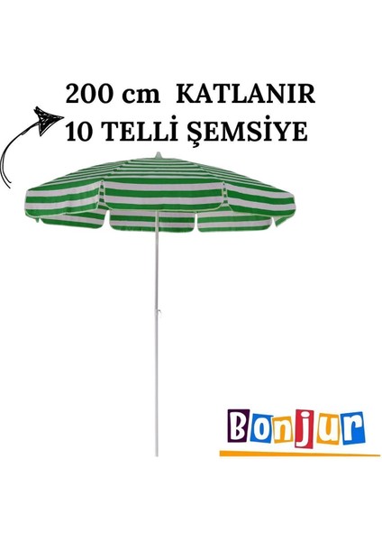 200 cm Geniş Plaj Şemsiyesi ve Kazık Hediye, Şık ve Kullanışlı Güneş Koruyucu fırsatları