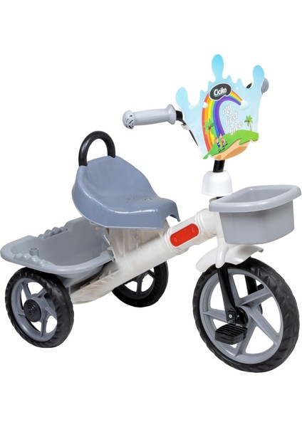 C-1150 Rüzgar Üç Tekerlekli Ön Arka Sepetli Siperlikli Çocuk Bisikleti