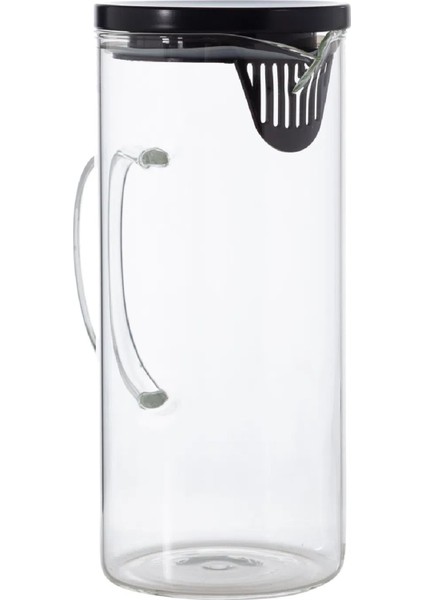 Metal Kapaklı Borosilikat Cam Isıya Dayanıklı Süzgeçli 1500 ml Sürahi indirimleri