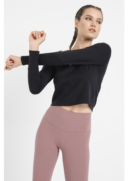 Air Ls Top Kadın Siyah Sweatshirt fırsatları