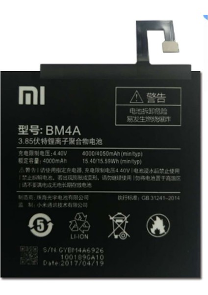 Xiaomi Redmi Pro BM4A Batarya Pil Orjinal