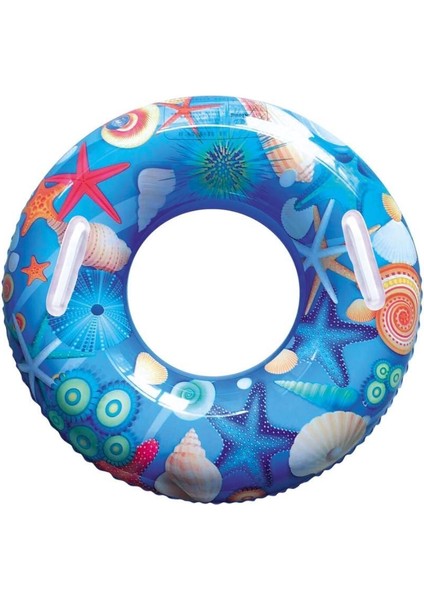Deniz Altı Desenli Simit 90 cm - 1809017 (Lisinya)