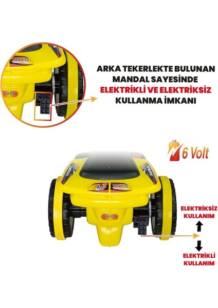 Çılgın Arazi Fast Kamarot Akülü Atv 6V