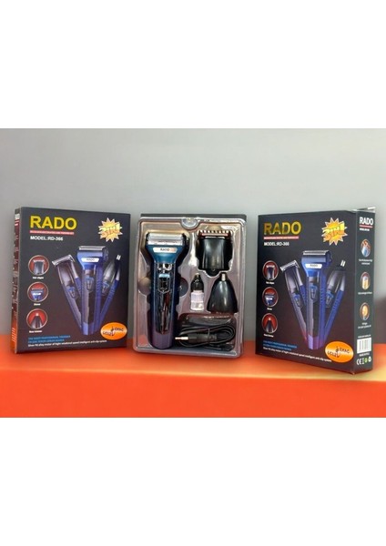 Uzun Süreli Şarjlı Paslanmaz Çelik Bıçaklı Tıraş Makinesi, 3 Başlıklı, Siyah fırsatları