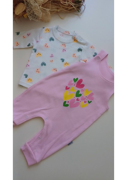 Kız Bebek Bahçıvan Salopet Takım