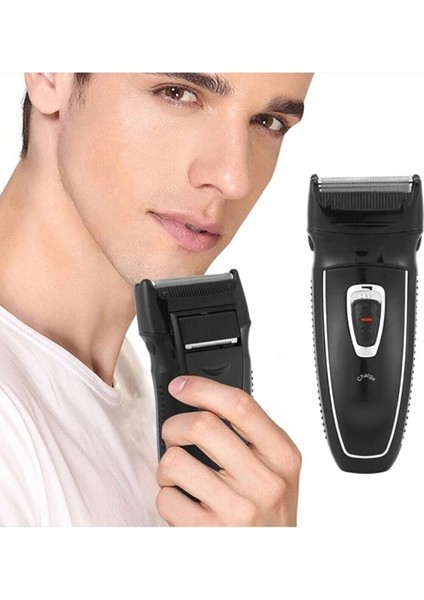 Siyah Şarjlı Sakal Kesme Makinesi, Yedek Başlık ve Jilet Hediyeli fiyatları