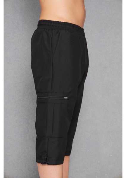 Erkek Büyük Beden Kargo Cepli Micro Deniz Kapri Siyah 2665B-S indirimleri