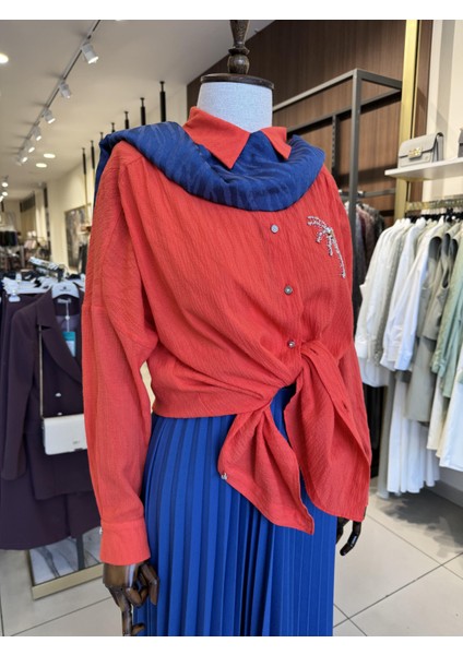 Taş Detaylı Tunik Mercan 21077 fırsatları