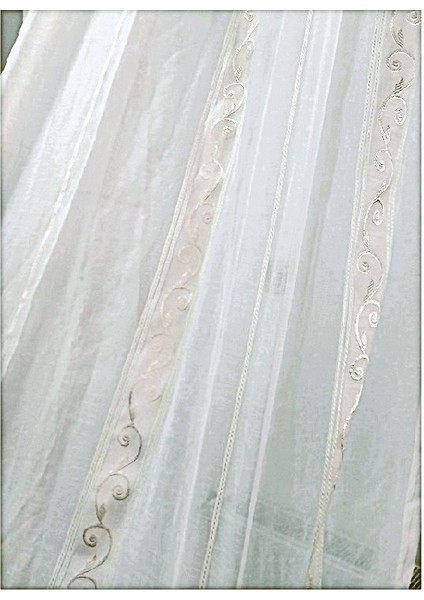 Keten Tül Perde-1/2 Pile (Seyrek Pile)-En: 150 cm fırsatları