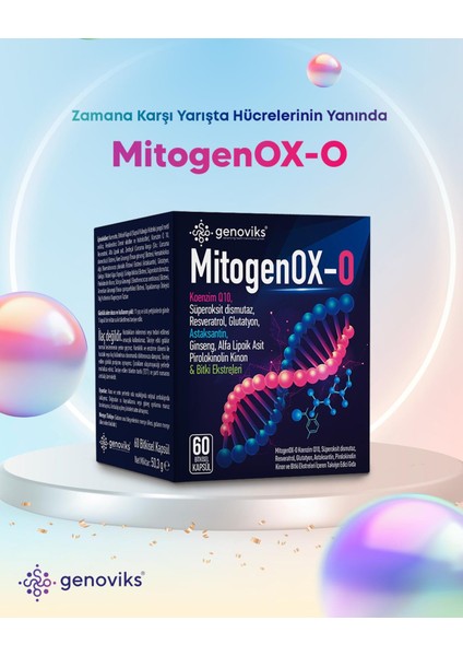 mitogenOX-O 60-Kapsül Hücrelerden Başlayan Enerji, Zindelik ve Koruma!