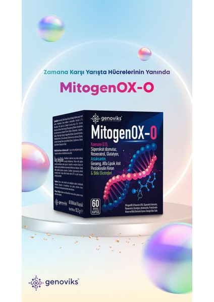 mitogenOX-O 60-Kapsül Hücrelerden Başlayan Enerji, Zindelik ve Koruma! fiyatları