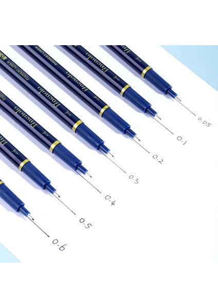 Finenolo EQ909 Pigment Liner 7'li Kalem Seti Siyah Mürekkep modelleri