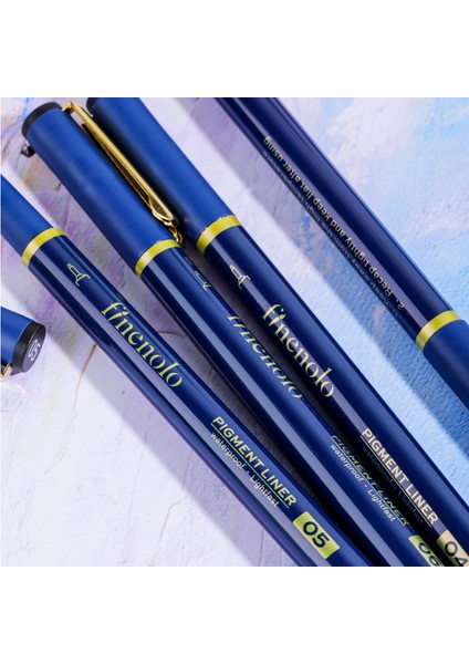 Finenolo EQ909 Pigment Liner 7'li Kalem Seti Siyah Mürekkep fırsatları