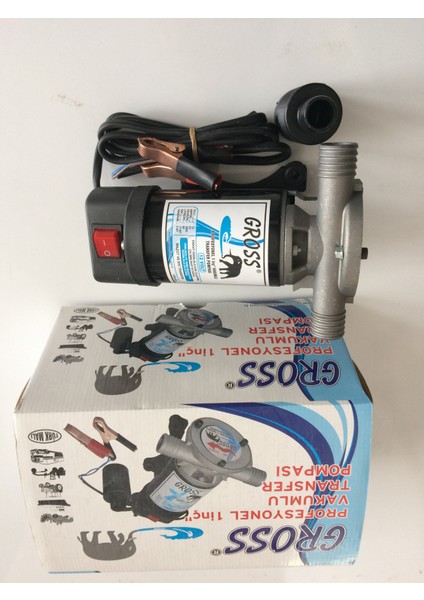 12 Volt Yağ Mazot Sıvı Aktarma Pompası 1 Inç Yerli 32 mm