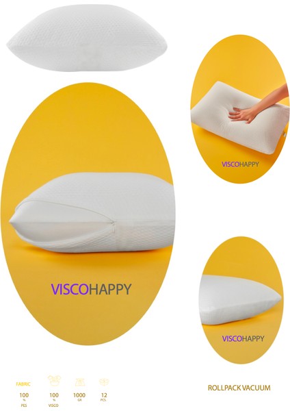 Viscohappy Yastık Ortopedik Medikal 40X60X15 Roll Pack fiyatları