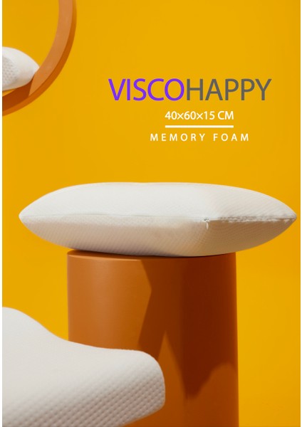 Viscohappy Yastık Ortopedik Medikal 40X60X15 Roll Pack