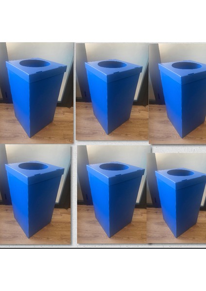 Izge Sıfır Atık Kutusu Mavi Etiketsiz 6 Adet