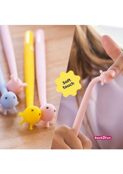 BACK2FUN Yumuşak Jel Kalem 0.5 mm Zürafa Mavi fiyatları