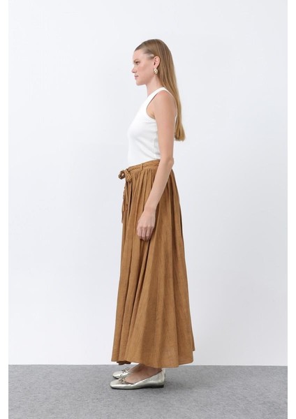 Pile Detaylı Camel Etek 18244 fırsatları