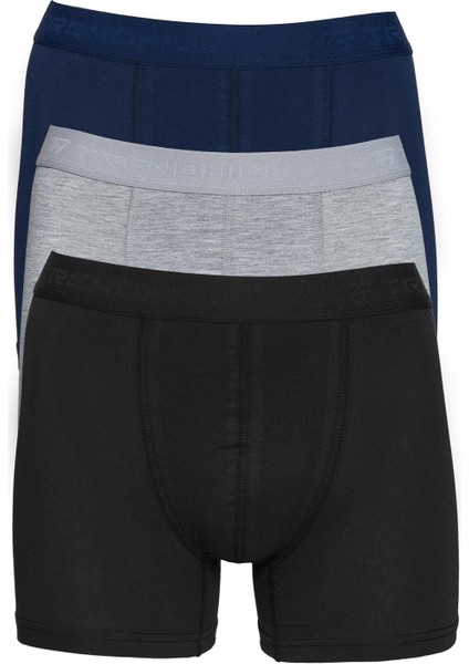 Erkek 3'li Pamuklu Likralı Esnek Kumaş Boxer Set 7811-3 fırsatları