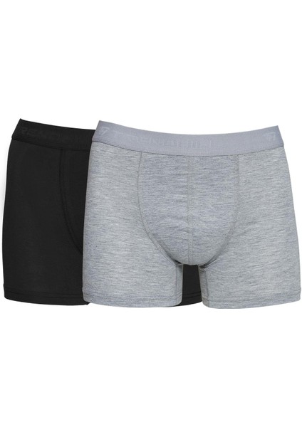 Erkek 2'li Pamuklu Likralı Esnek Kumaş Boxer Set 7811-2