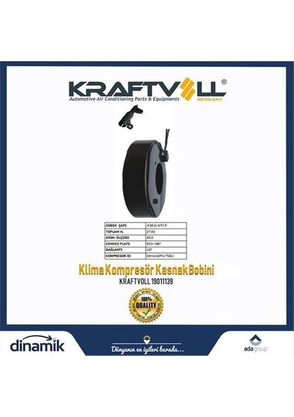 19011139 Klıma Kompresor Bobını MB Bmw Denso 12V