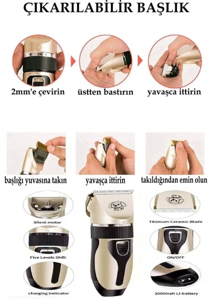 Ayarlanabilir Tüy Kesme Makinesi, Şarjlı Evcil Hayvan Tıraş Aleti fırsatları