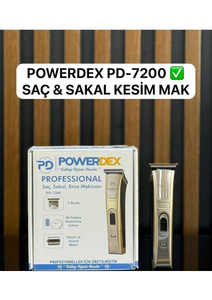 Yüksek Performanslı Saç ve Sakal Tıraş Makinesi, PD-7200,