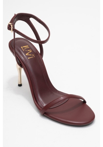 Jasmin Bordo Cilt Tek Bantlı Kadın Topuklu Ayakkabı modelleri