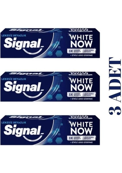 White Now Lekesiz 75 ml x 3 Adet