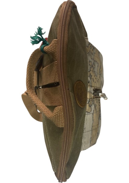 Vintage Kanvas Renkli Otantik Günlük Gezi Seyahat Sırt Çantası Lucas Bag 30 cm x 37 cm