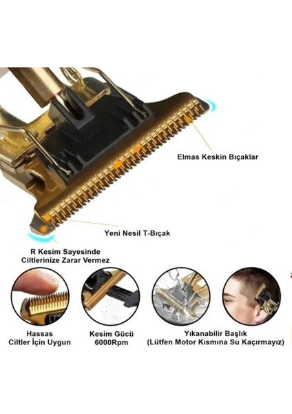Usb'li Profesyonel Çelik Gövdeli Tıraş Makinesi fiyatları