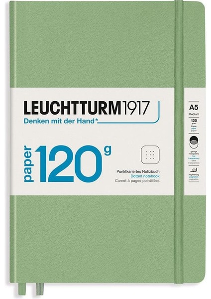 Leuchttrum 1917 Superior Paper Edition 120 Gm² Sert Kapak A5 Noktalı Sage 363537