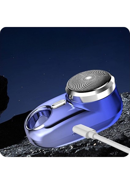 Ince Tel Yıkanabilir Mini Tıraş Makinesi, Islak ve Kuru Kullanım, Mavi fırsatları